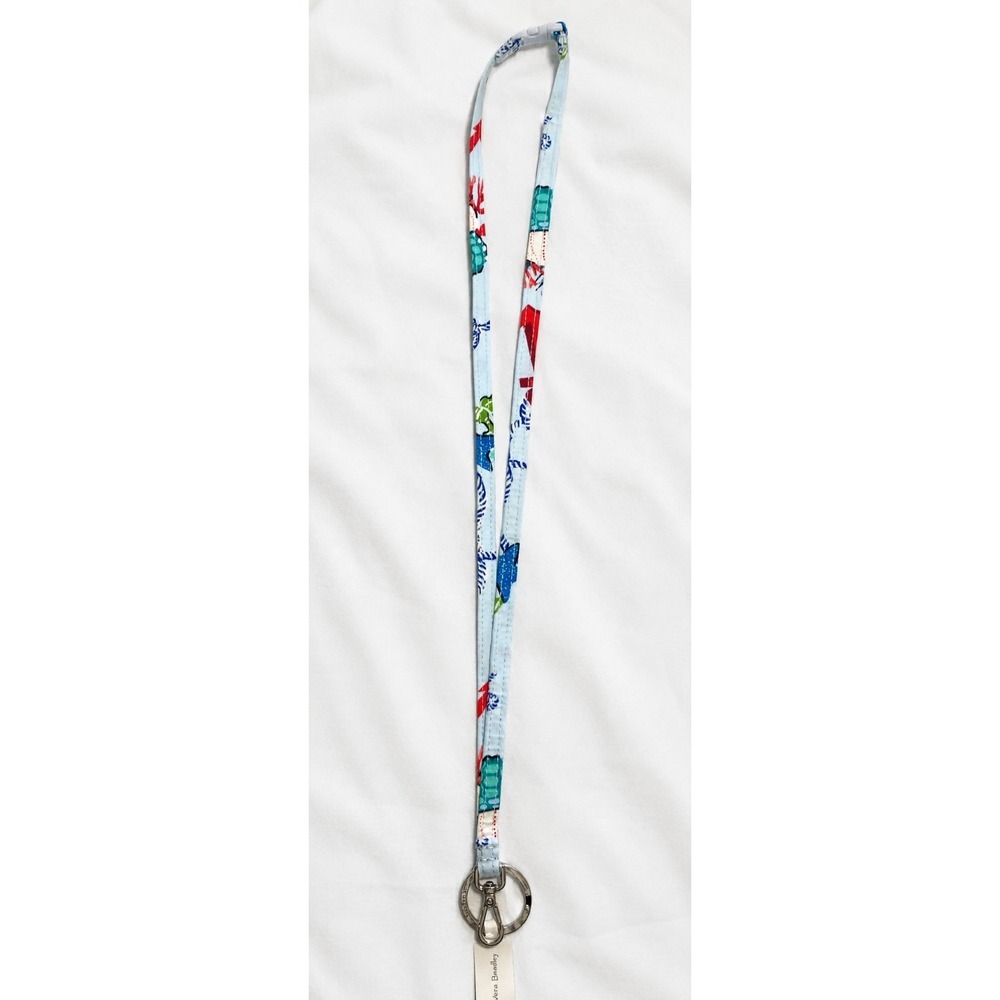 Vera Bradley 36" Cotton Break-Away Lanyard NWT Lobster Clasp & Keyring